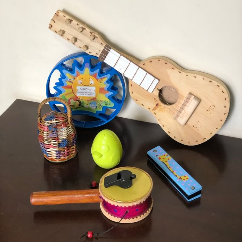Kit de instrumentos musicais